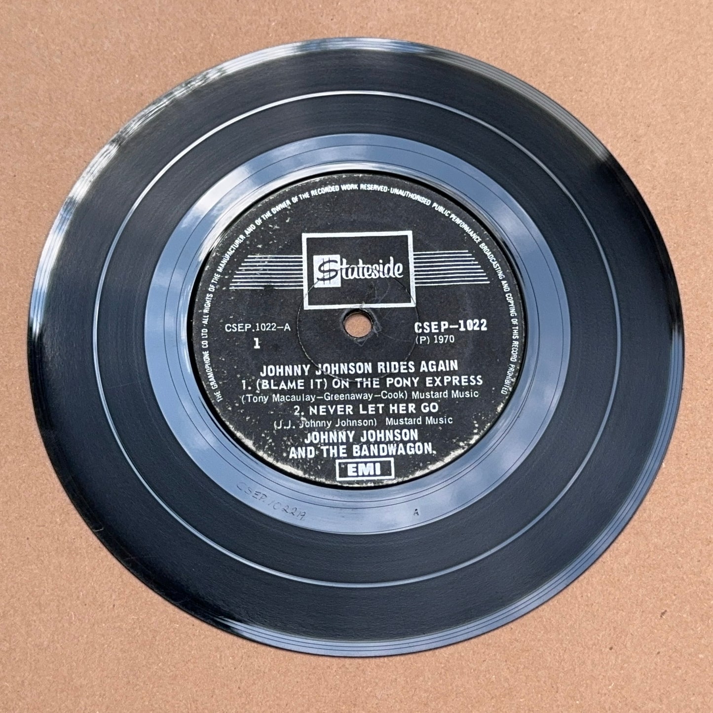 Johnny Johnson & His Bandwagon - Johnny Johnson Rides Again!, Stateside CSEP 1022, Singapore, Malaysia & Hong Kong