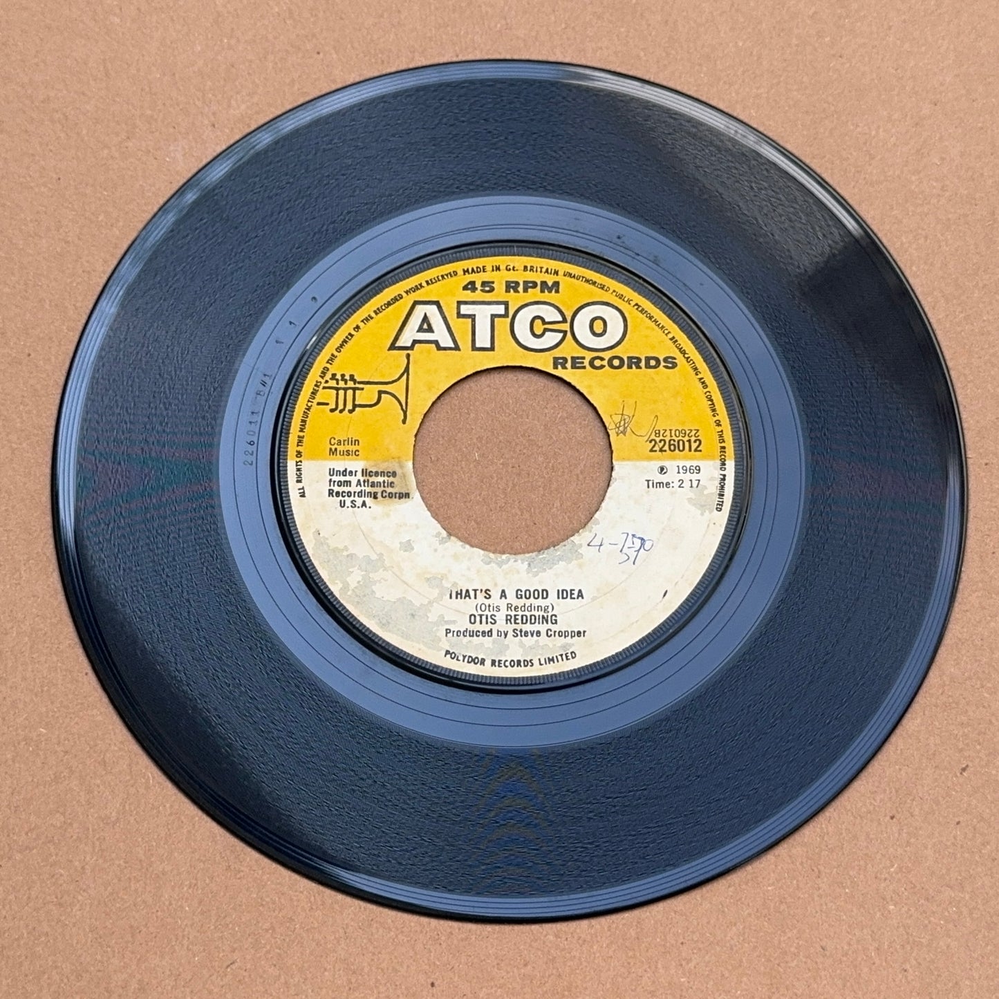 Otis Redding - Look At That Girl, ATCO Records 226012, UK