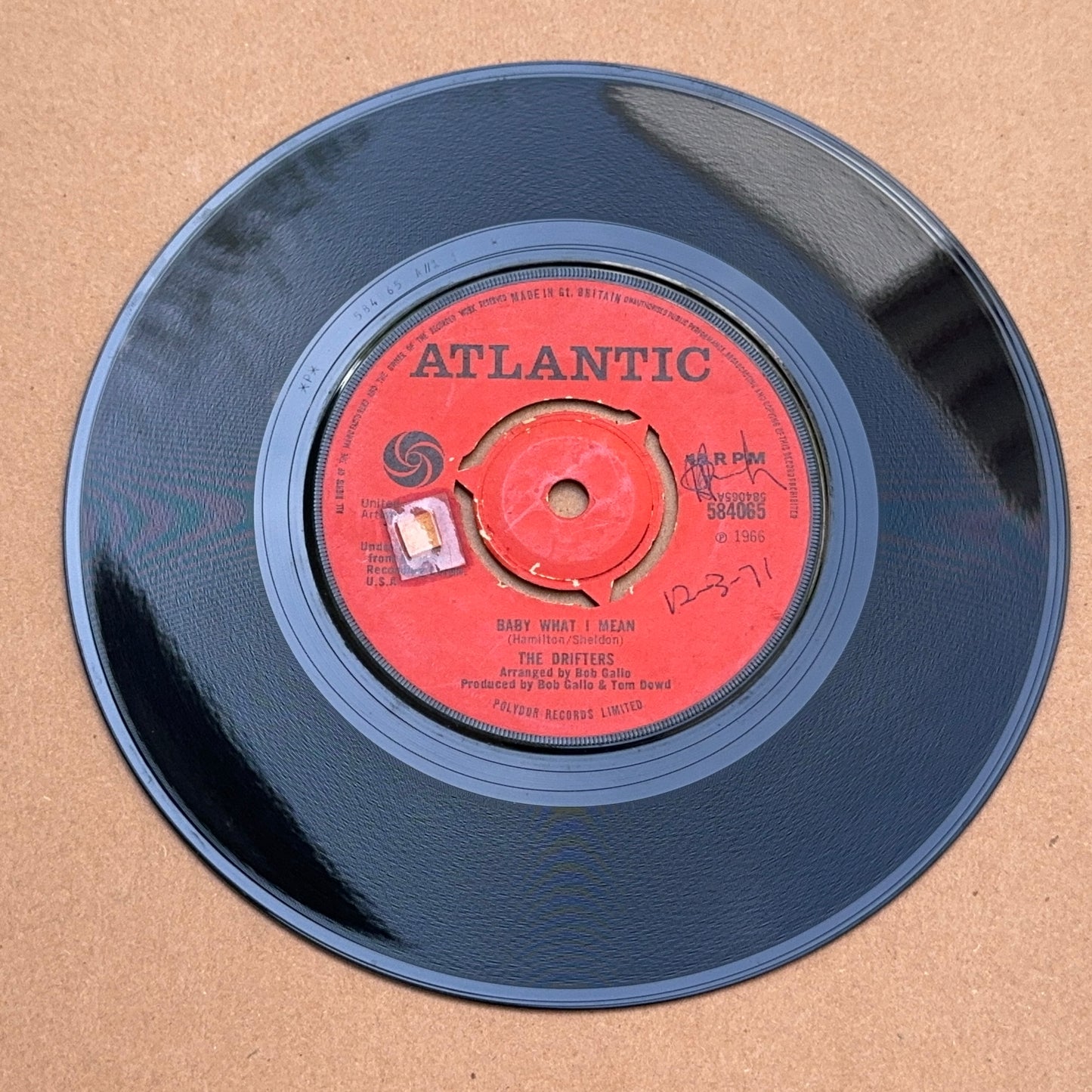 The Drifters - Baby What I Mean, Atlantic 584065, UK