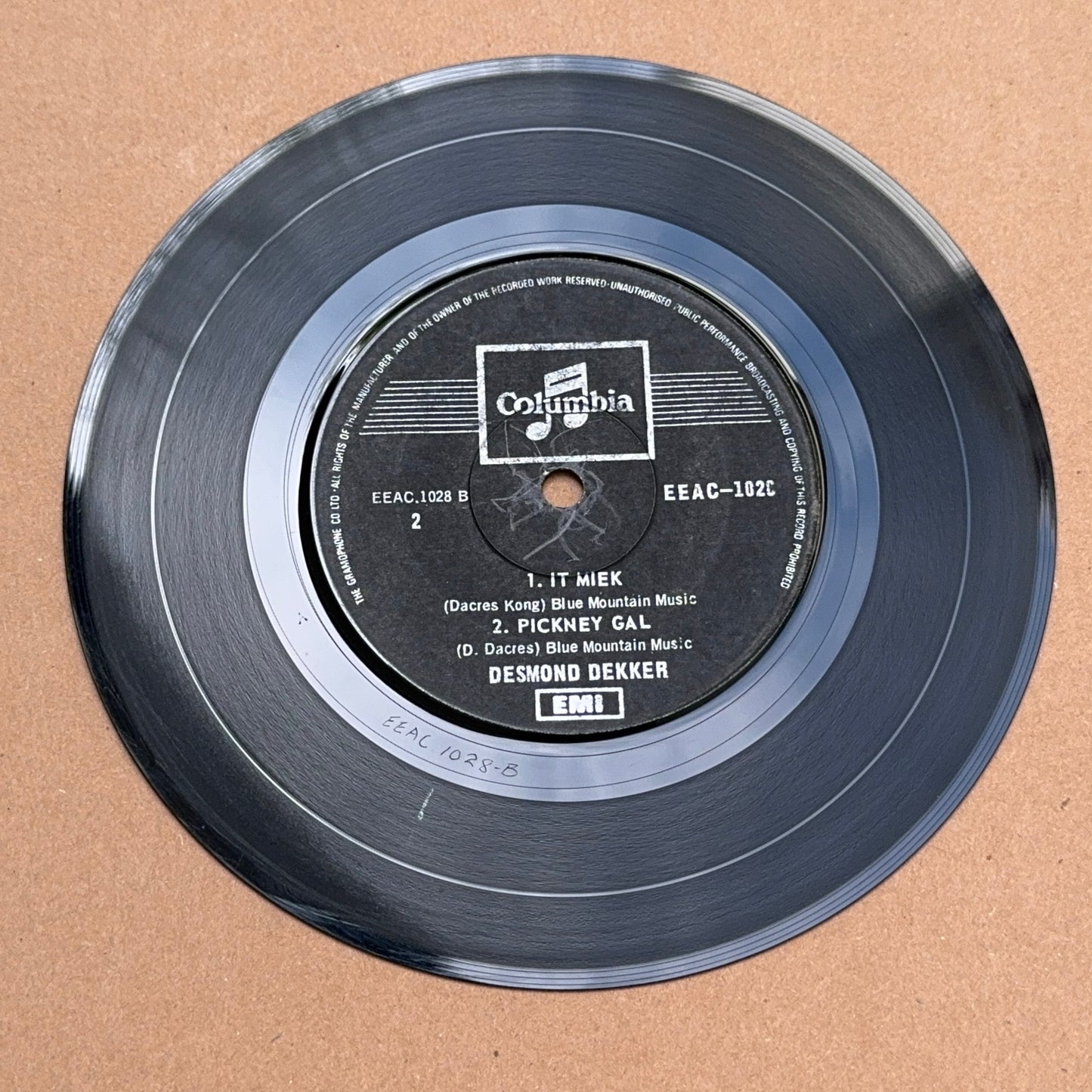 Desmond Dekker - You Can Get It If You Really Want, Columbia EEAC 1028, Singapore, Malaysia & Hongkong