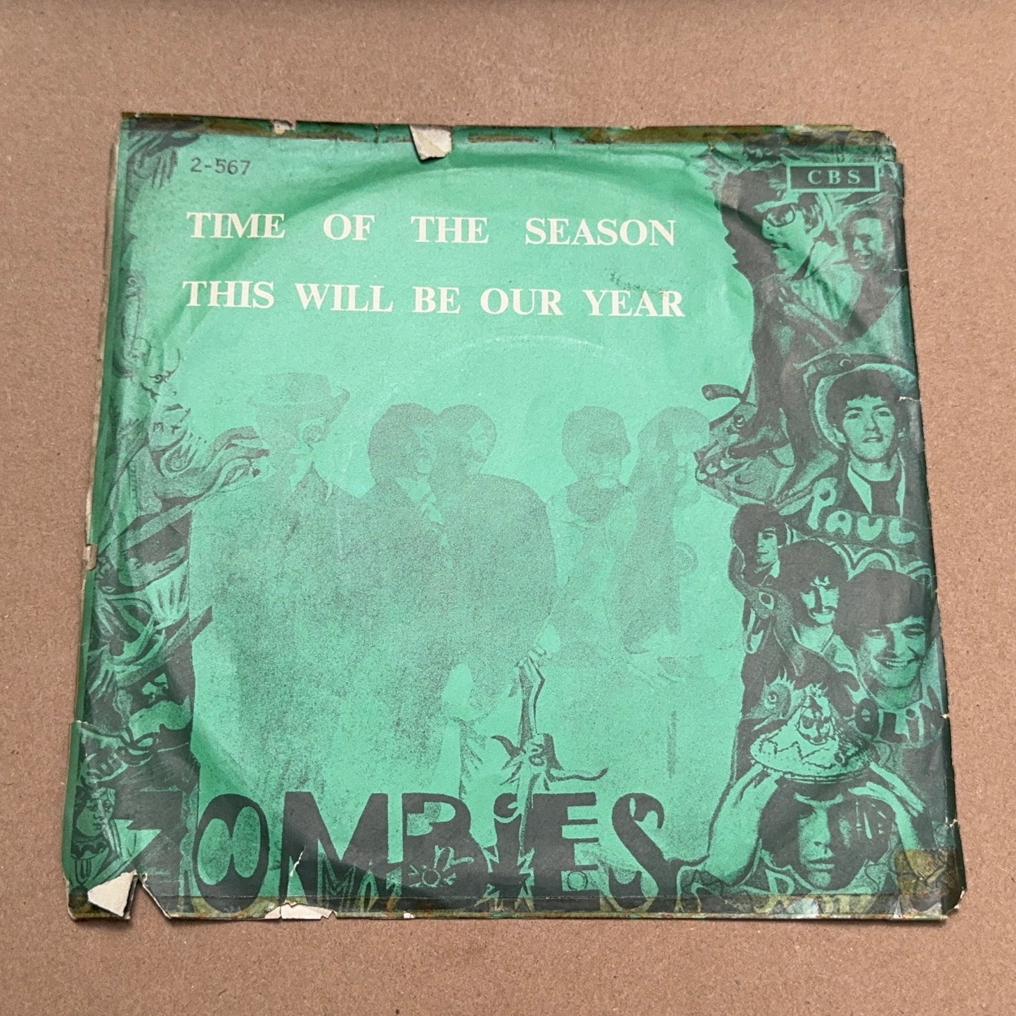 The Zombies - Time Of The Season / This Will Be Our Year, CBS 2-567, Singapore