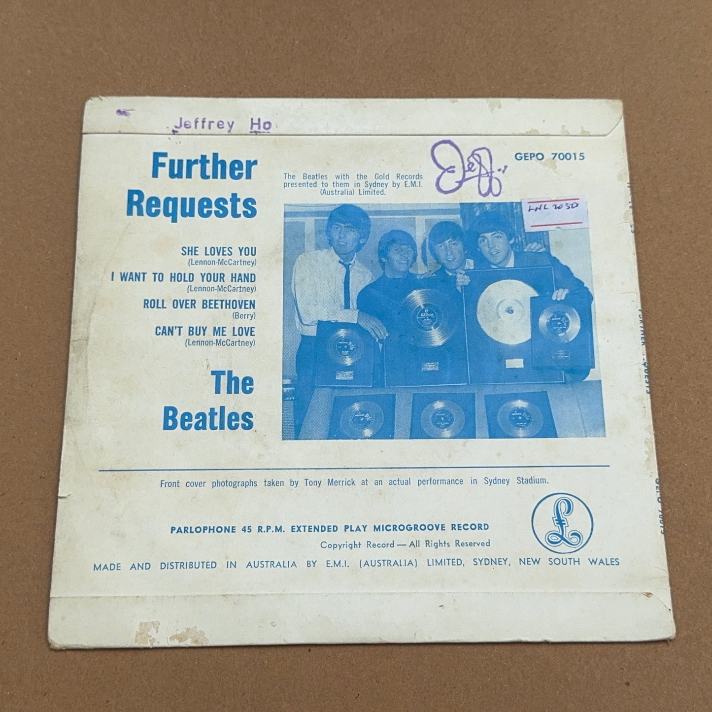 The Beatles - Further Requests, Parlophone GEPO 70015, Australia